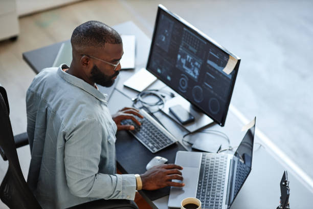 A software developer working on ethical technology